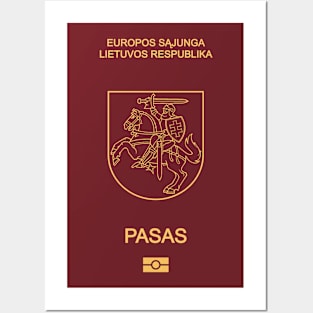 Lithuania passport Posters and Art